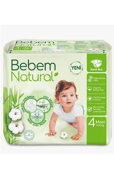 Bebem Natural Bebek Bezi 4 Numara 7 - 14 KG Maxi Fırsat Paketi 52 Adet Bebem Natural Bebek Bezi 4 Numara 7 - 14 KG Maxi Fırsat Paketi 52 Adet