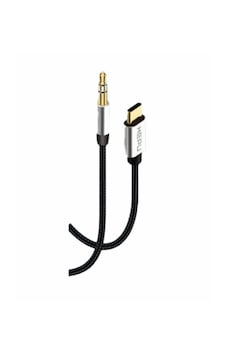 Hepu Hp-20 Aux Kablosu Type-c Jack Çevirici Siyah Hepu Hp-20 Aux Kablosu Type-c Jack Çevirici Siyah