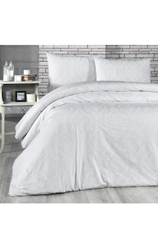 Aryıldız Premium Saten Çift Kişilik Nevresim Takımı Amour Beyaz