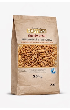 Un Kurtlu Organik Hayvansal Proteinli Üretim Yemi Küçük Taneli - 20 Kg