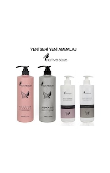 Native Base Keratin Bakım 1 L + Clarifying Şampuan 1 L + Günlük Şampuan + Saç Kremi Native Base Keratin Bakım 1 L + Clarifying Şampuan 1 L + Günlük Şampuan + Saç Kremi