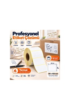 Barkod & Termal Etiket Rulosu 80 Mm X 100 Mm 500 Adet Sticker 1.kalite Beyaz - 937566751 Barkod & Termal Etiket Rulosu 80 Mm X 100 Mm 500 Adet Sticker 1.kalite Beyaz - 937566751