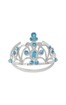 Mavi - 92 - Taşlı Elsa Çocuk Tacı Prenses Tacı Kraliçe Tacı - Csmo-tex - 16x14 Cm Mavi - 92 - Taşlı Elsa Çocuk Tacı Prenses Tacı Kraliçe Tacı - Csmo-tex - 16x14 Cm