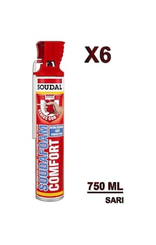 Tr Soudafoam Comfort Poliüretan Köpük 750 Ml, Set Of 6, Sarı Tr Soudafoam Comfort Poliüretan Köpük 750 Ml, Set Of 6, Sarı