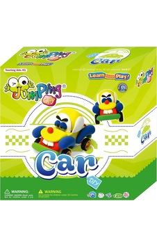 Papa Gino Jumping Clay Kendi Oyuncağını Kendin Yap Araba Seti