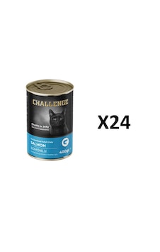Challenge Somonlu Kısırlaştırılmış Kedi Konservesi 400gr X24 Adet Challenge Somonlu Kısırlaştırılmış Kedi Konservesi 400gr X24 Adet
