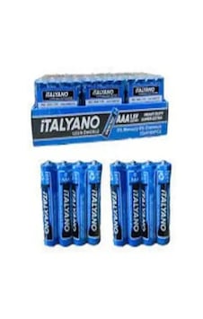 İtalyano 1.5v Aaa İnce Pil 15x4 'lü 60 Adet İtalyano 1.5v Aaa İnce Pil 15x4 'lü 60 Adet
