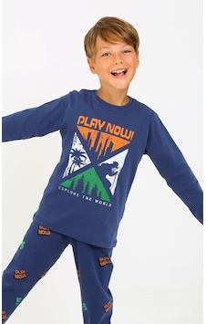 Vitmo Erkek Çocuk Uzun Kollu %100 Pamuklu Pijama Takımı Play Now İndigo İndigo Vitmo Erkek Çocuk Uzun Kollu %100 Pamuklu Pijama Takımı Play Now İndigo İndigo