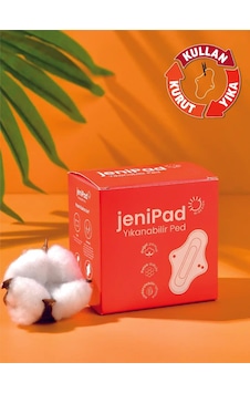 W.Beside Jenipad Pamuk Yıkanabilir Sızdırmaz Beyaz Kadın Pedi Günlük 6 Adet W.Beside Jenipad Pamuk Yıkanabilir Sızdırmaz Beyaz Kadın Pedi Günlük 6 Adet