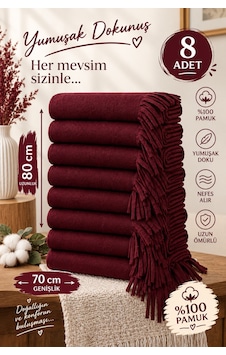 Givoria Unisex Kışlık 8 Li Cafe Restaurant Omuz Şalı Bordo Bordo Givoria Unisex Kışlık 8 Li Cafe Restaurant Omuz Şalı Bordo Bordo
