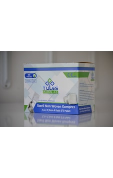 Tules Steril Non Woven Kompres 7.5 x 7.5 CM 100 Adet Tules Steril Non Woven Kompres 7.5 x 7.5 CM 100 Adet