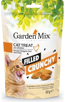 Garden Mix Tavuk Dolgulu Çıtır Kedi Ödülü 60 Gr Garden Mix Tavuk Dolgulu Çıtır Kedi Ödülü 60 Gr