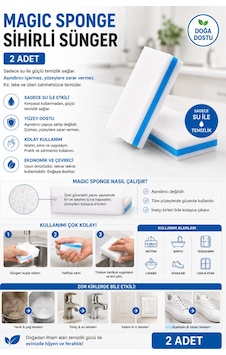 Magic Sponge Sihirli Sünger 2 Adet - 842360253