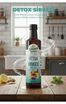 Yöresel Bahçem Detox Sirkesi Doğal Fermantasyon 500 Ml