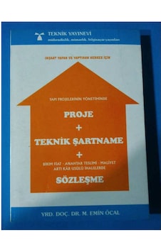 Proje+Teknik Şartname+Sözleşme1995 Yılı Basım Proje+Teknik Şartname+Sözleşme1995 Yılı Basım