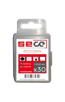 Sece 1/4'' Allen3 Bits Uç Allen3x50 Mm 30 Adet