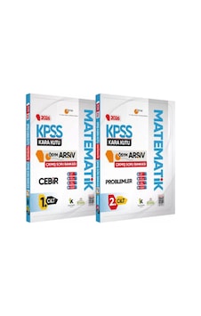 2026 Kpss Matematik Kara Kutu 1.-2.cilt Ösym Çıkmış Soru Bankası 2li Set Konu Özetli Dijital Çözümlü 2026 Kpss Matematik Kara Kutu 1.-2.cilt Ösym Çıkmış Soru Bankası 2li Set Konu Özetli Dijital Çözümlü