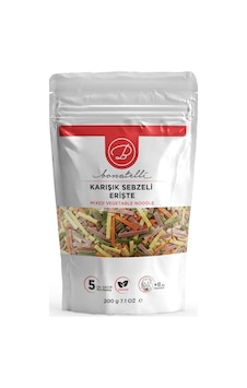 Karışık Sebzeli Erişte 200 G Bebek Makarna +8 Ay Karışık Sebzeli Erişte 200 G Bebek Makarna +8 Ay