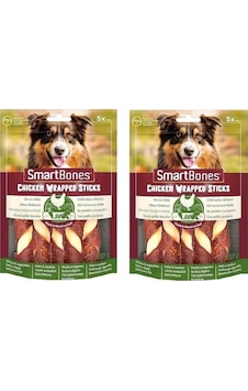 Smartbones Tavuk Sargılı Stick Medium Köpek Ödülü 5 Li 137 Gr. X 2 Adet Smartbones Tavuk Sargılı Stick Medium Köpek Ödülü 5 Li 137 Gr. X 2 Adet