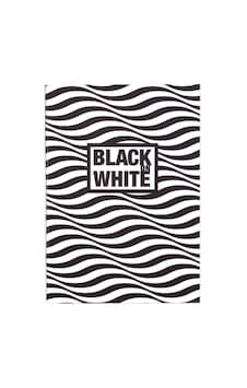 Black On White Wave 16,5x23,5 20 Yaprak Siyah Defter