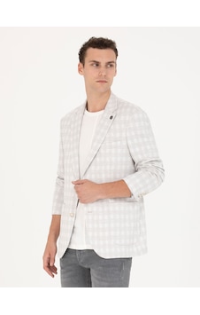 Pierre Cardin Erkek Açık Gri Slim Fit Ceket 50267015-vr001 Gri
