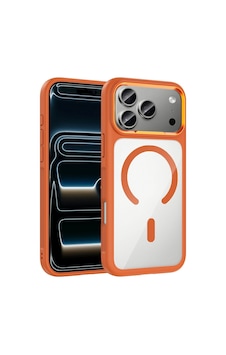 Apple Uyumlu iPad iPhone 17 Pro Kılıf M-safe Şarj Özellikli Metal Kamera Çerçeveli Zore Tiko Kapak