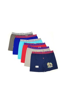 Tutku Erkek Çocuk Mavi Desenli 12'li Boxer Asorti Tutku Erkek Çocuk Mavi Desenli 12'li Boxer Asorti