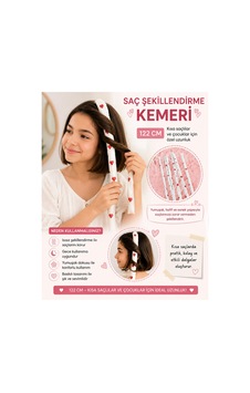 Saç Şekillendirme Kemeri Isısız Saç Dalgalandırma Bandı Gece Saç Şekillendirici Beyaz Beyaz Saç Şekillendirme Kemeri Isısız Saç Dalgalandırma Bandı Gece Saç Şekillendirici Beyaz Beyaz