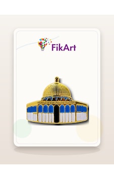 Fikart Kubbetü's-sahra Altın Renk Broş Çok Renkli Fikart Kubbetü's-sahra Altın Renk Broş Çok Renkli
