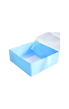Düz Mavi Asetat Kutu 8x8x3 Cm 10 Adet Düz Mavi Asetat Kutu 8x8x3 Cm 10 Adet