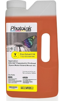 Dx5 ve Dx7/5113 Kafalar için 1000 ML Sarı Yellow Eco Solvent Mür Dx5 ve Dx7/5113 Kafalar için 1000 ML Sarı Yellow Eco Solvent Mür