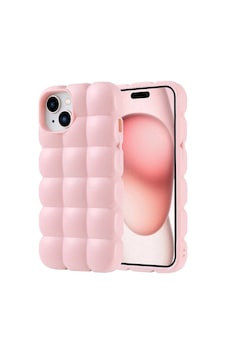 Apple Uyumlu iPhone 15 Kılıf Parlak Esnek Silikon Redclick Dom Dom Kapak - Pembe Apple Uyumlu iPhone 15 Kılıf Parlak Esnek Silikon Redclick Dom Dom Kapak - Pembe