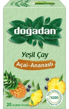 Doğadan Yeşil Çay Açai Ananaslı Bardak Poşet Çay Doğadan Yeşil Çay Açai Ananaslı Bardak Poşet Çay