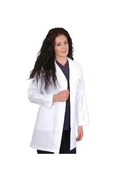 Kg Tekstil Büyük Beden Doktor Öğretmen Sağlıkçı Önlüğü Beyaz