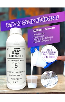 Yüksek Kalite 1. Sınıf Rtv 2 Kalıp Silikonu 1 Kg Yarı Şeffaf 5 Shore 1 Yüksek Kalite 1. Sınıf Rtv 2 Kalıp Silikonu 1 Kg Yarı Şeffaf 5 Shore 1