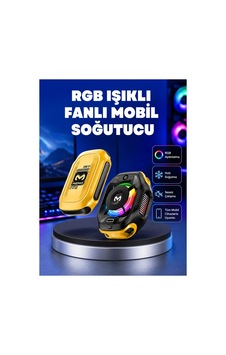 Type-c Girişli Aı Modlu Yüksek Performanslı Telefon Soğutucu Yeni Nesil Düz Renk
