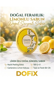 Limonlu Doğal Süngerli Sabun Limonlu Doğal Süngerli Sabun