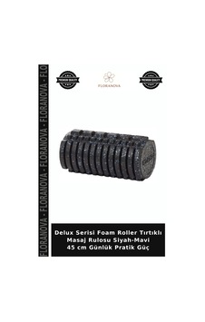 Delux Serisi Foam Roller Tırtıklı Masaj Rulosu Siyah-mavi 45 Cm Günlük Pratik Güç Siyah - Mavi Delux Serisi Foam Roller Tırtıklı Masaj Rulosu Siyah-mavi 45 Cm Günlük Pratik Güç Siyah - Mavi