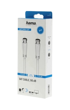 Hama Hm.205064 F Fiş - F Fiş Beyaz 3m Sat Uydu Kablosu Beyaz Hama Hm.205064 F Fiş - F Fiş Beyaz 3m Sat Uydu Kablosu Beyaz