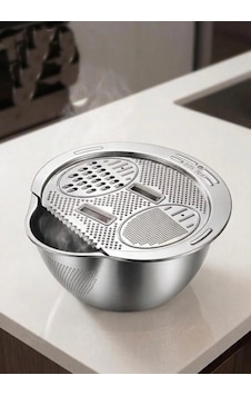 Cooker Kaseli Çelik Rende Gri Cooker Kaseli Çelik Rende Gri