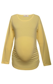 Luvmabelly 2301-2309 Pamuklu Uzun Kollu Hamile T-shirt-sarı Luvmabelly 2301-2309 Pamuklu Uzun Kollu Hamile T-shirt-sarı