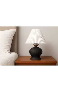 Luxury Modern Tarz Yatak Odası / Çocuk Odası Abajur-430 Siyah Luxury Modern Tarz Yatak Odası / Çocuk Odası Abajur-430 Siyah