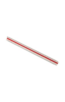 Kraf Mikyas Cetveli 30 CM. Beyaz - Kırmızı Kraf Mikyas Cetveli 30 CM. Beyaz - Kırmızı