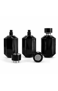 15 Adet Boş Cam Parfüm Şişe, 100 Ml, Kare Model, Siyah 15 Adet Boş Cam Parfüm Şişe, 100 Ml, Kare Model, Siyah