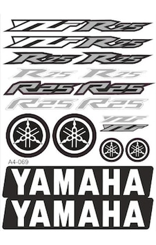 A4 Sticker 069 Tek Paket Çoklu Sticker - Yamaha R25 A4 Sticker 069 Tek Paket Çoklu Sticker - Yamaha R25