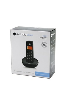 Motorola E-201 Siyah Dijital Kablosuz Telsiz Telefon