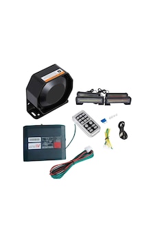 17 Çakar Fonksiyonlu 300w Siren 4 Çakarlı Kırmızı-mavi-beyaz / Sssr55