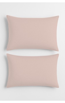 Calmera Penye Yastık Kılıfı 2'li Set %100 Pamuk - Gizli Fermuarlı - Çarşaflarla Uyumlu Pudra Pembe Calmera Penye Yastık Kılıfı 2'li Set %100 Pamuk - Gizli Fermuarlı - Çarşaflarla Uyumlu Pudra Pembe