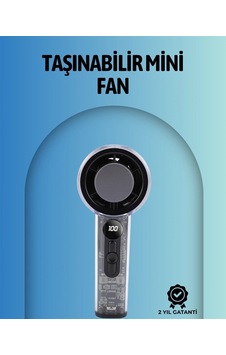Hubrendy Tekno Şeffaf Kasa El Fanı 5v 2a 100 Kademeli Hava Akışı Type-c Girişli Hubrendy Tekno Şeffaf Kasa El Fanı 5v 2a 100 Kademeli Hava Akışı Type-c Girişli