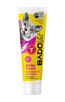 Bado Relax Paste Kediler İçin Sakinleştirici Pasta 100 Ml Bado Relax Paste Kediler İçin Sakinleştirici Pasta 100 Ml